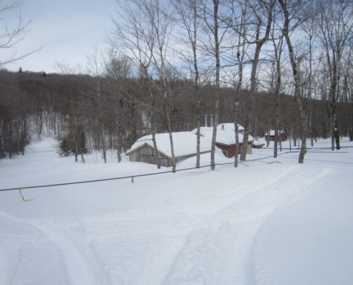 Maple Sugar Camp Buried In Snow